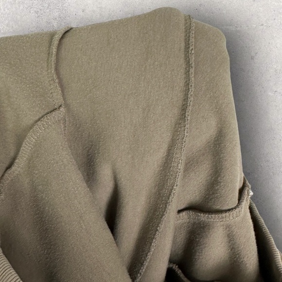 ASRV Aesthetic Revolution Pants Tan Size Medium Ribbed Ankle Zip Stretch Rib Men - Picture 14 of 16